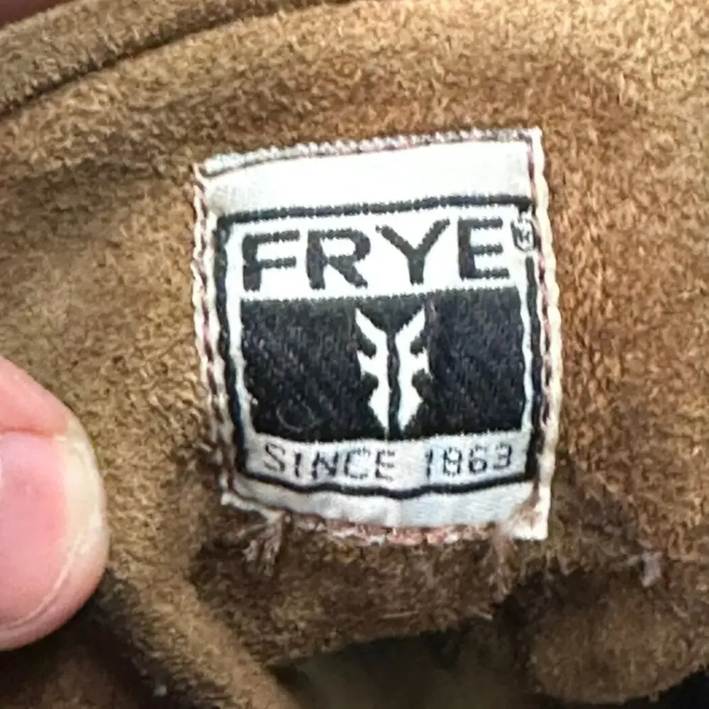 VGUC Frye Dakota Mid Lace Brown Suede Moc Toe Work Boots Soft Toe Men's 13 D